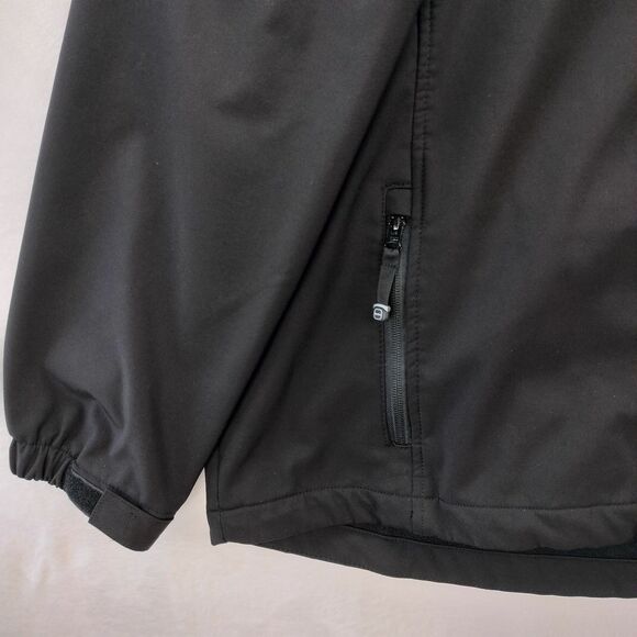 Reebok Jacket Mens 2XL Black Full Zip Playshield Soft Shell Performance Stretch - Picture 6 of 15